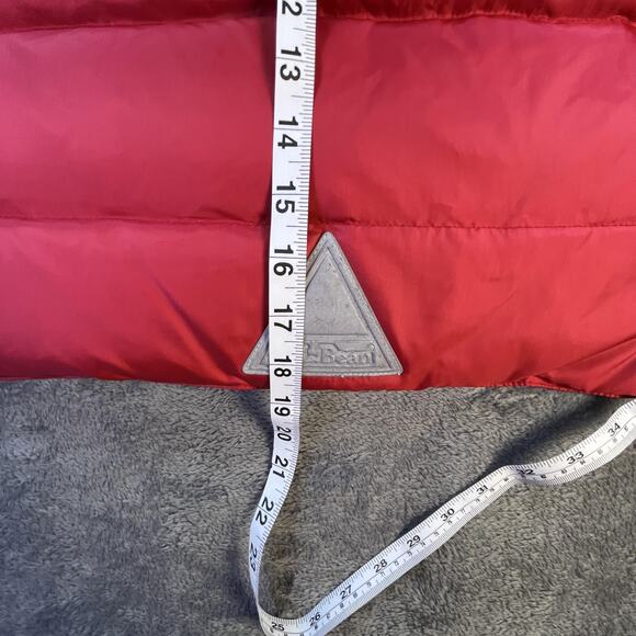 L.L. Bean Kids XS/6 Red Goose Down Puffer Vest Winter Ski Snow Outdoor Warm - Picture 10 of 10